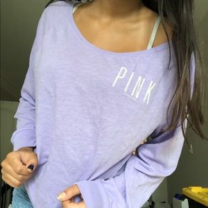 VS PINK lilac long sleeve